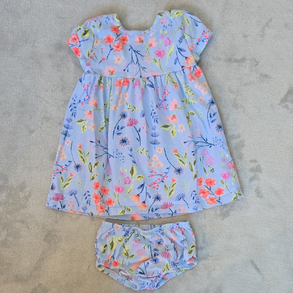 Wonder Nation Baby Outfit with Floral Design